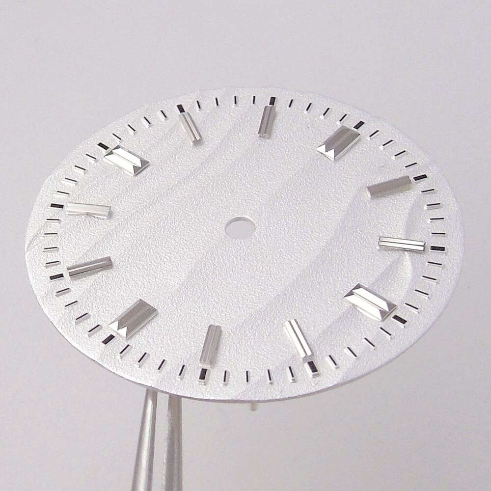 29mm White Blue Brown Texture Dial Fit Explore Vintage NH35 NH36 ETA 2824 PT5000