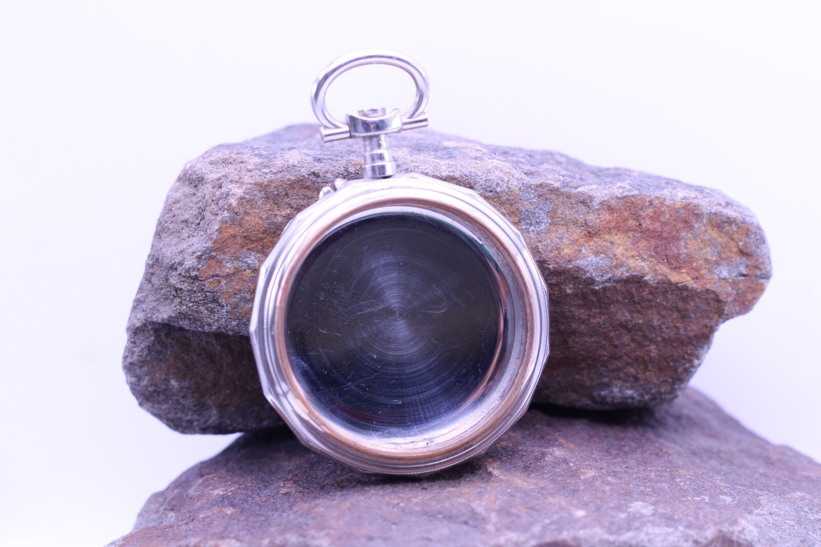 SWISS ARGENTAN WINDING CYLINDER TEN JEWELS POCKET WATCH CASE NOS 47.5mm (DL)