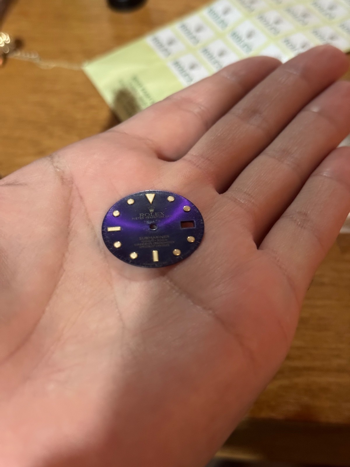 Rolex Ultra-Rare Rolex Submariner Purple / Blue Tritium Dial – Swiss-T 25 – 1661