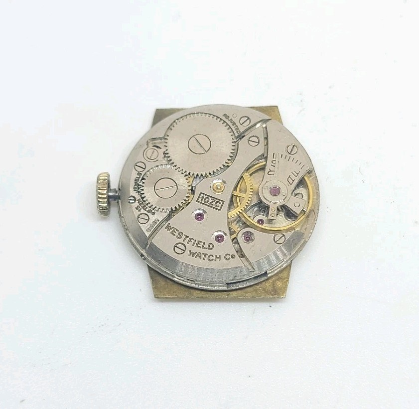 Vintage Westfield 10ZC 15 Jewels Mechanical Wrist Watch Movement Runs