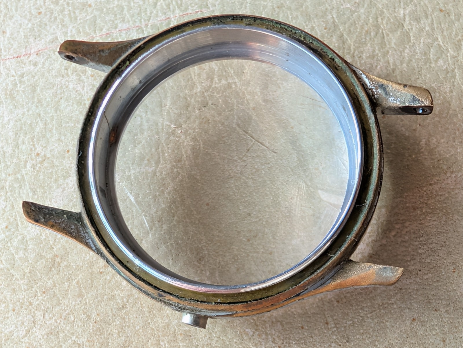 Vintage 1960’s Nassau Sportsman Midsize Watch CASE/CRYSTAL/SWISS ONLY DIAL COMBO