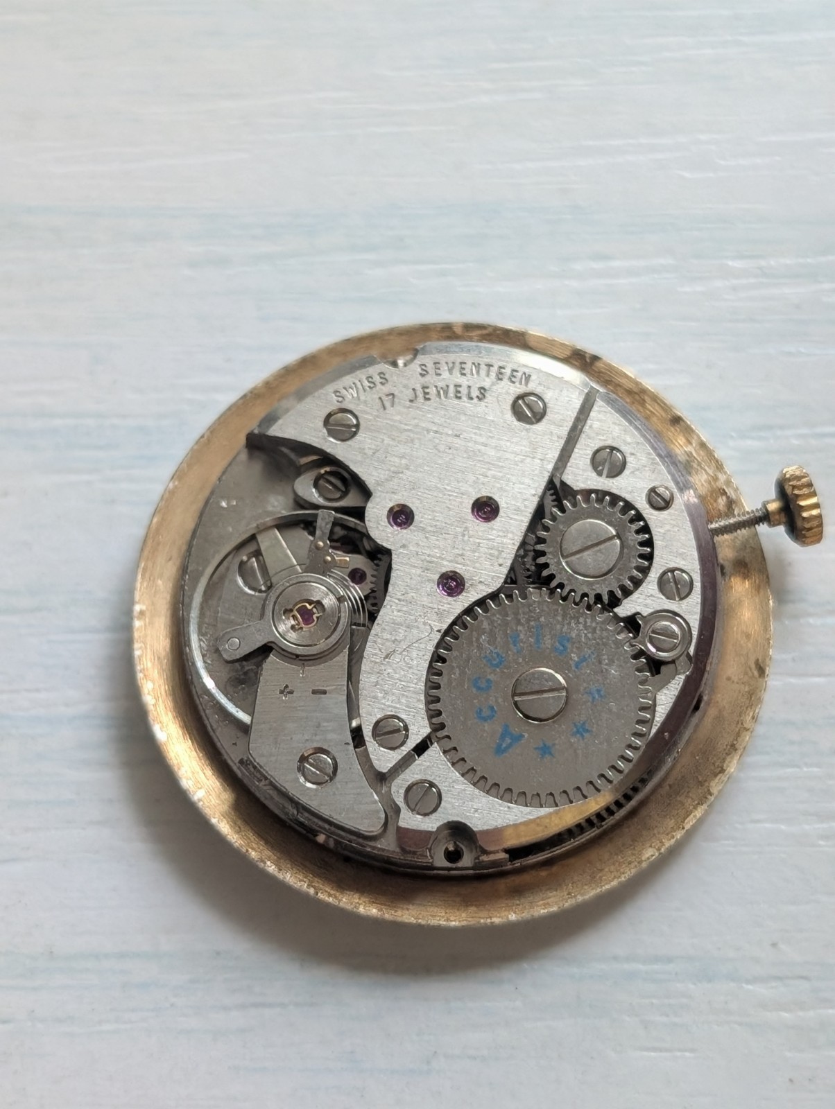 Vintage FHF/ST 96-4 Mechanical Watch Movement (Spares/Repairs/Good Balance)