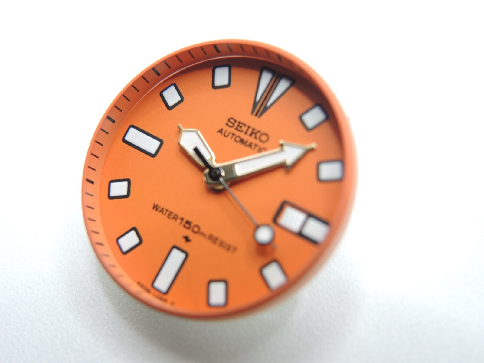 NEW ORANGE DIAL & GOLD PLATED HANDS SMALL DIVERS 4205-014A/014B LADIES WATCH