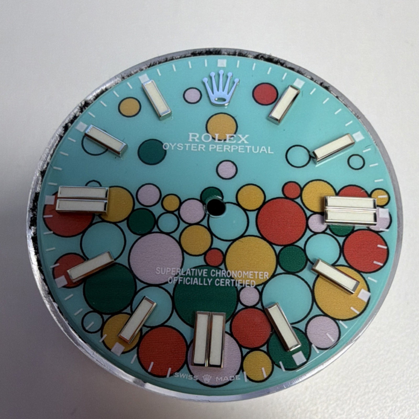 Rolex Custom Turquoise/celebration Oyster Perpetual Dial for 41 OP 124300