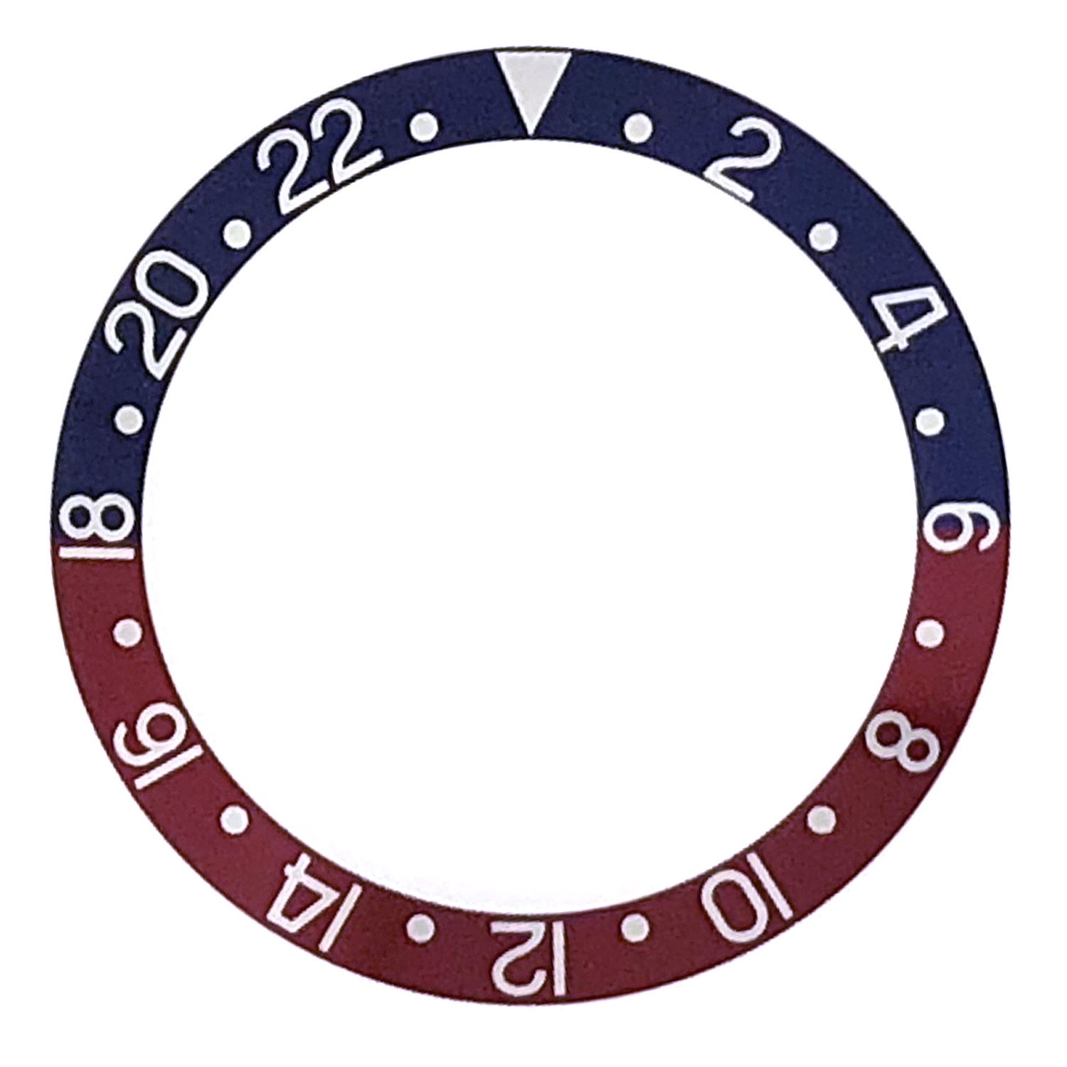 Bezel Insert Fits ROLEX GMT 1675 Pepsi BLUE RED 16750 16753