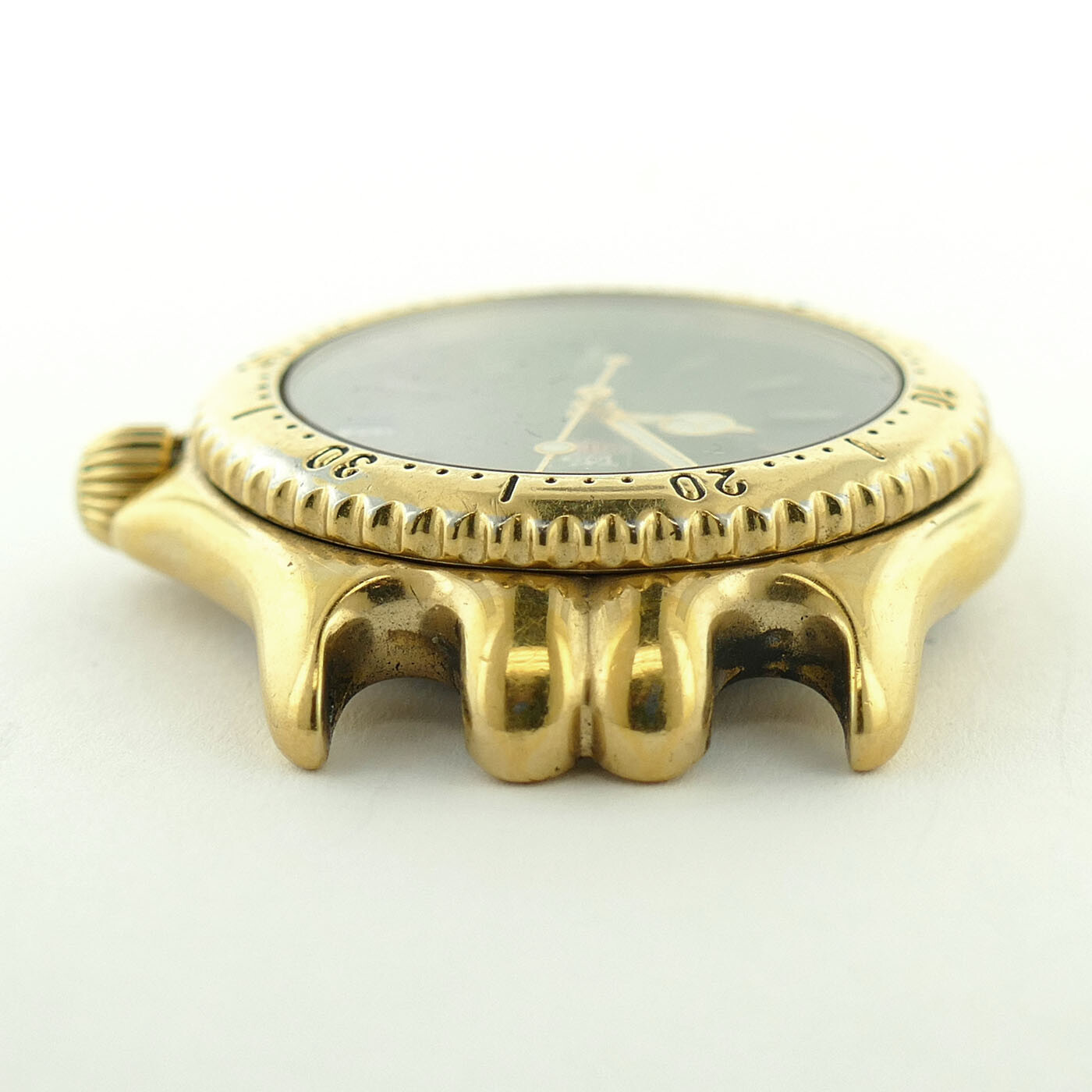 TAG HEUER SEL LINK PROF S94.313M BLACK DIAL GOLD PLATED 34MM WATCH HEAD