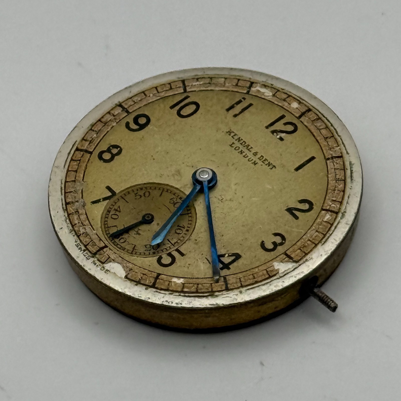 Kendal & Dent London Watch Movement 17 Jewels Manual Wind Vintage Parts 27mm