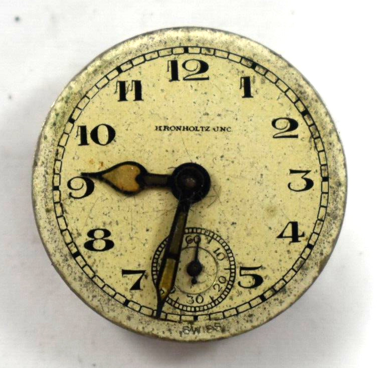Vintage General Watch Co Manual Wind 15J Wrist Watch Movement lot.a0