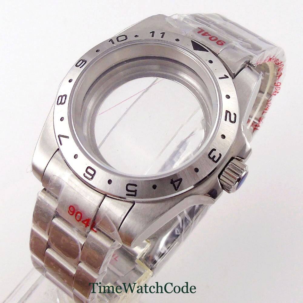 39mm Sapphire Glass Watch Case Fits NH35 PT5000 ETA2824 Miyota8215 821A DG2813