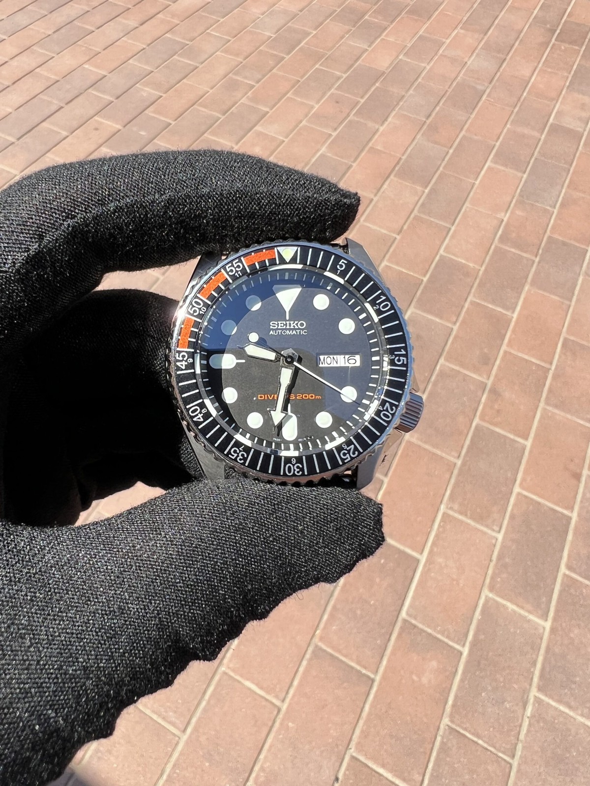 SKX007/SRPD Flat Bezel Insert – Orange/Black/Silver – 5/55 – CT6105
