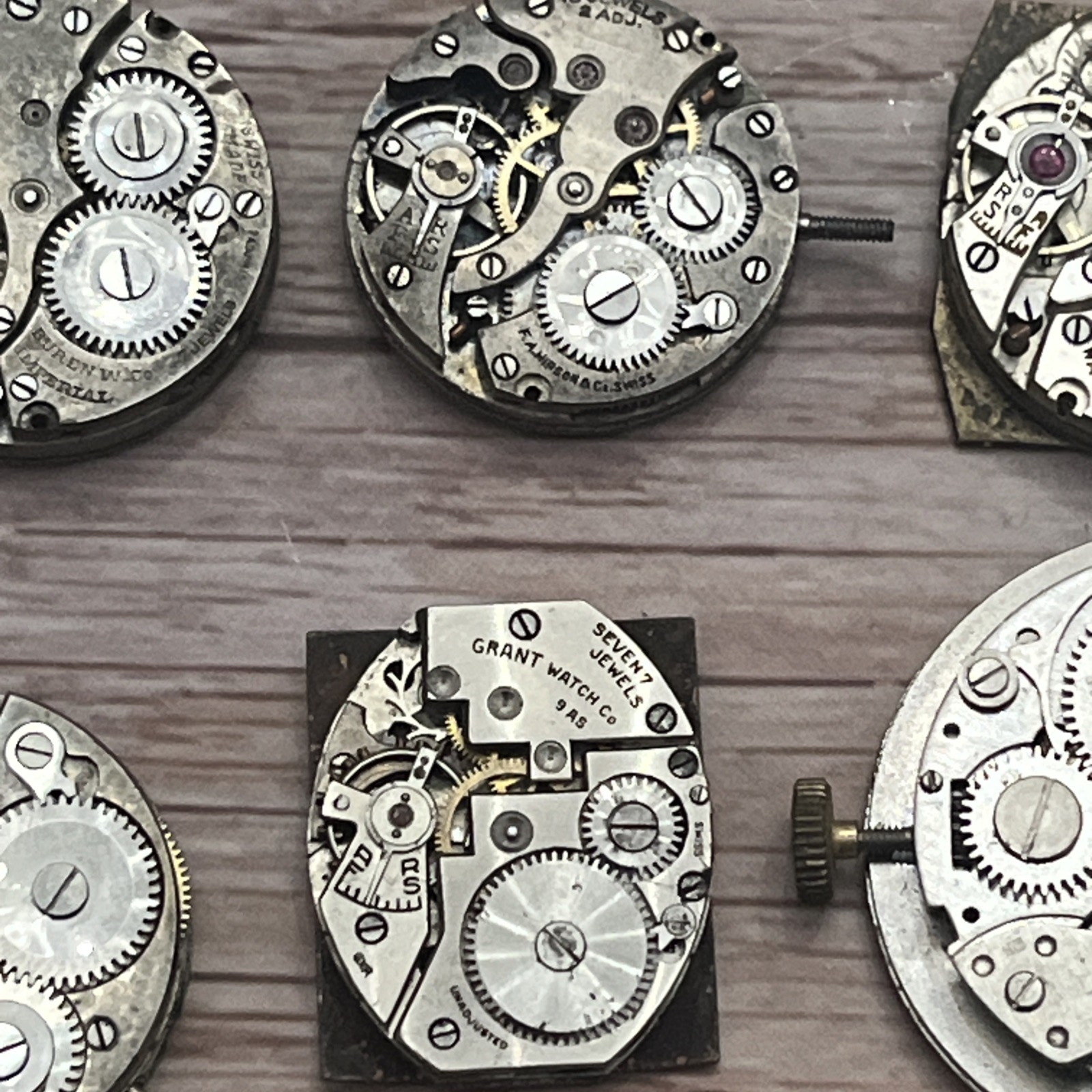 28x Lot Vintage Mechanical Watch Movements Watchmaker Bulova Elgin Gruen Benrus