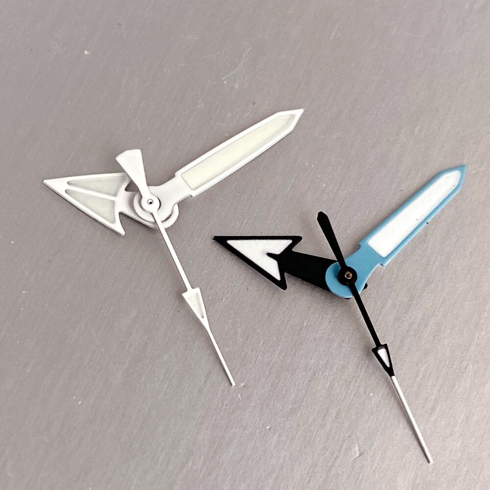 Luminous White Sky Blue Watch Hand Needles fit for NH35 NH36 NH38 Diving Watch