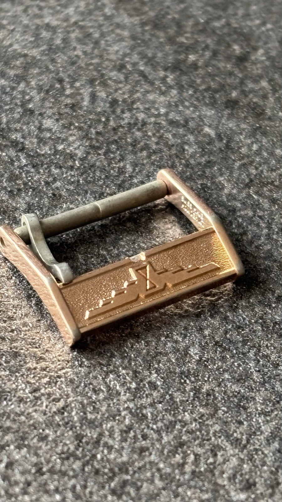 Longines 16mm Vintage Gold Steel Rose Gold Buckle Men Original