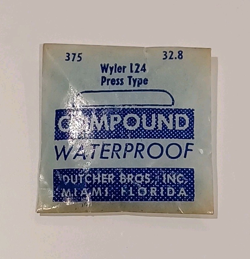 Wyler L24 Compound Watch Crystal Waterproof 375 32.8 Dutcher Bros. Miami FL