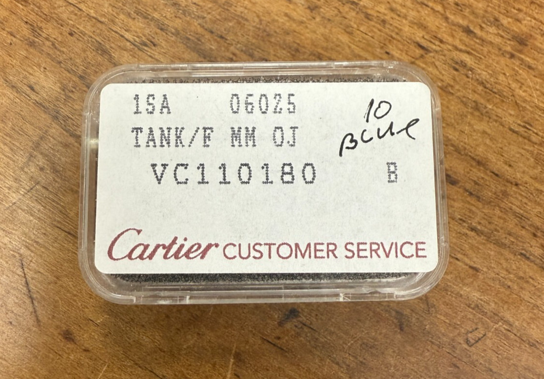 Genuine New Cartier Tank/F MM OJ Blue Hour & Min Hands Part# VC110180