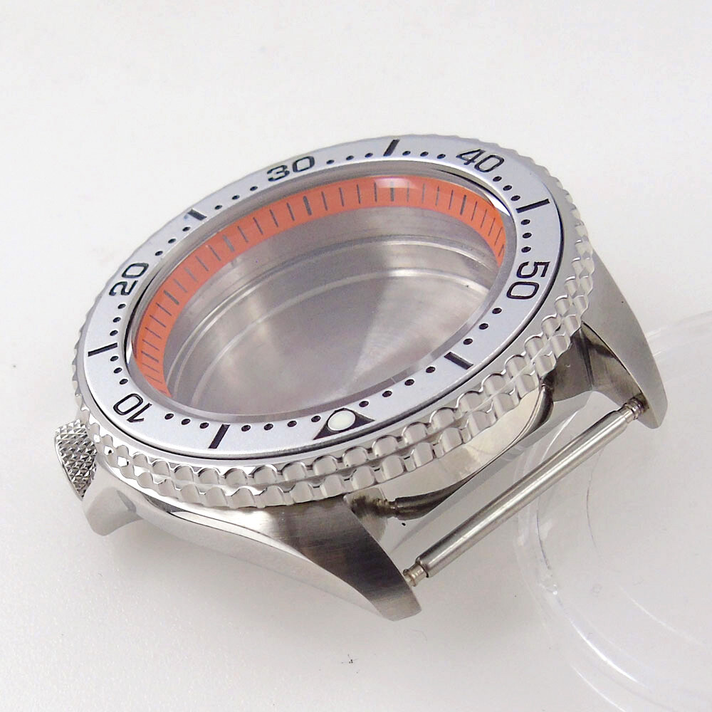 42mm Sapphire Glass Crown at 3.8 Fit NH34 NH35A NH36A Watch Case Ceramic Insert