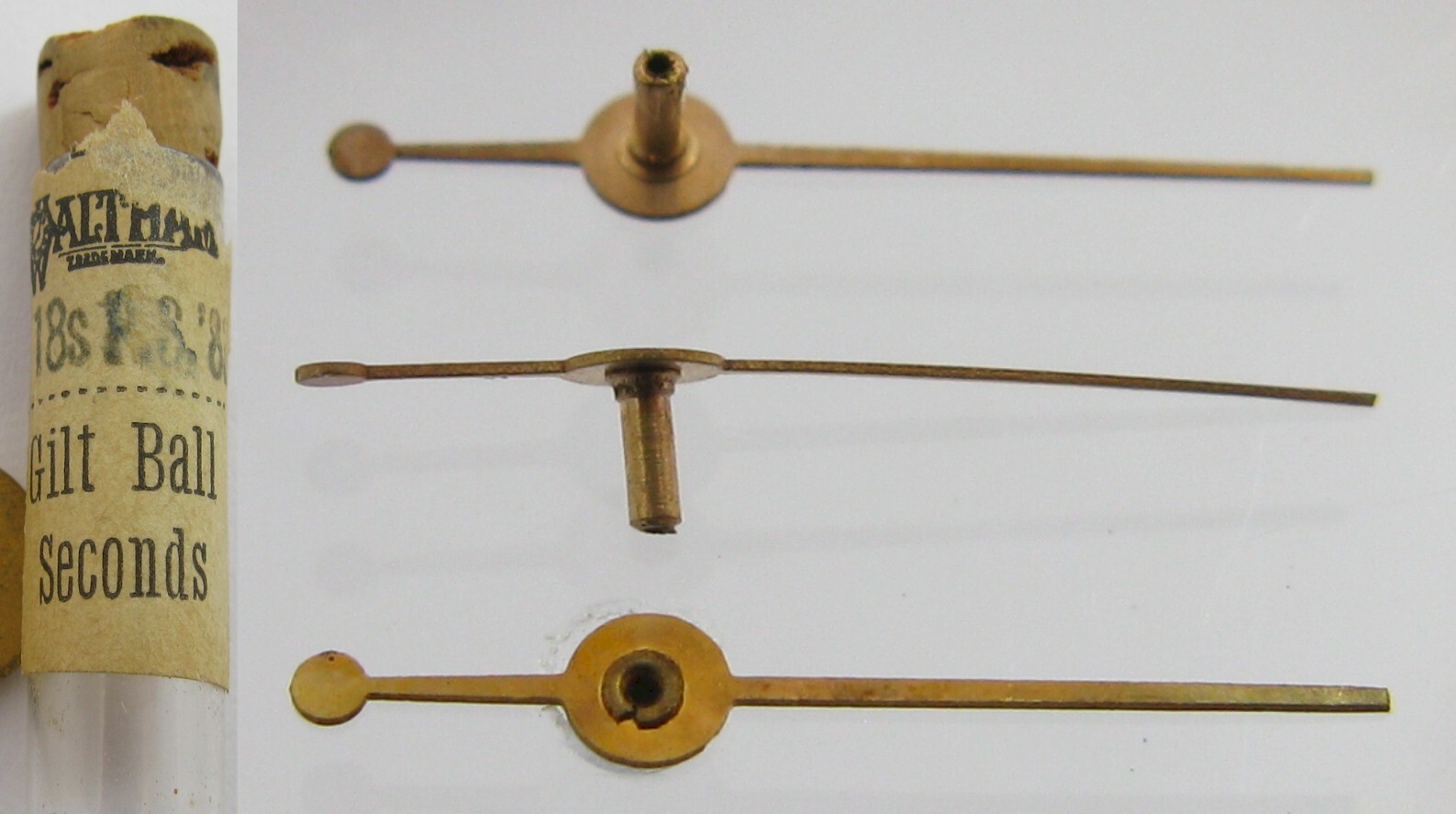 Waltham 18s PS 1883 subsidiary second pocket watch in gold plated 7 mm … x1
