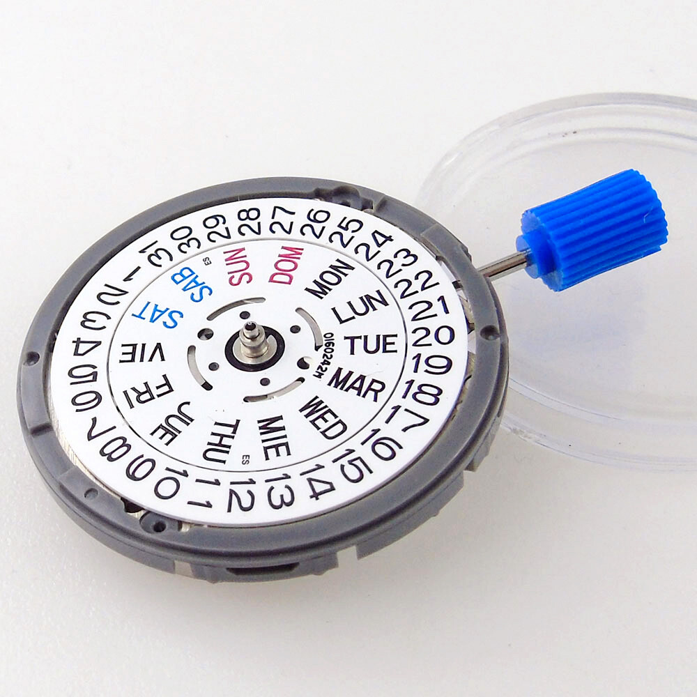 English SPANISH NH36 NH36A mechanical auto movement 3 o’clock/3. 8 o’clock Crown