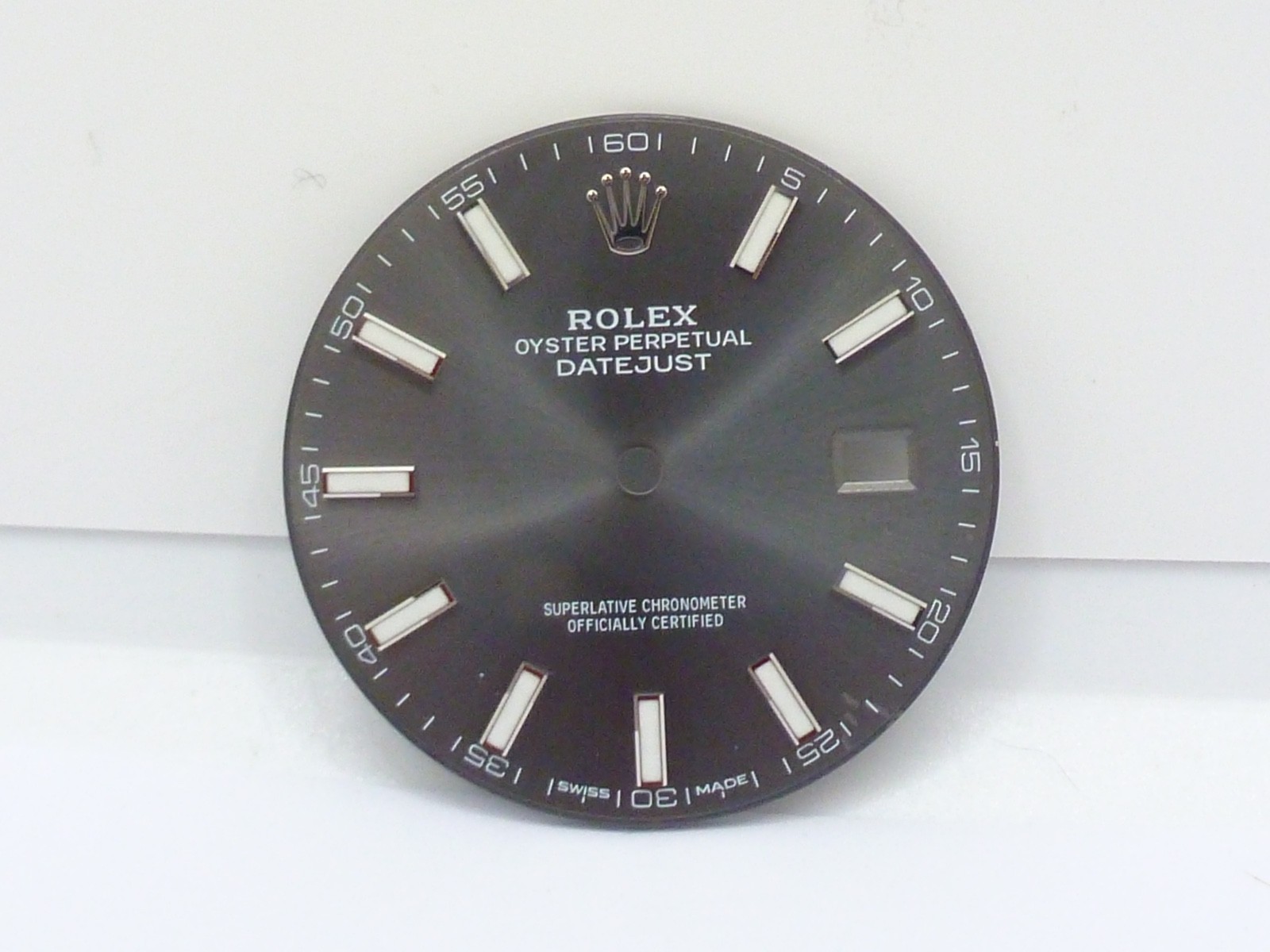 Original Rolex Datejust 126334 126300 Grey Rhodium Stick Dial 40mm New