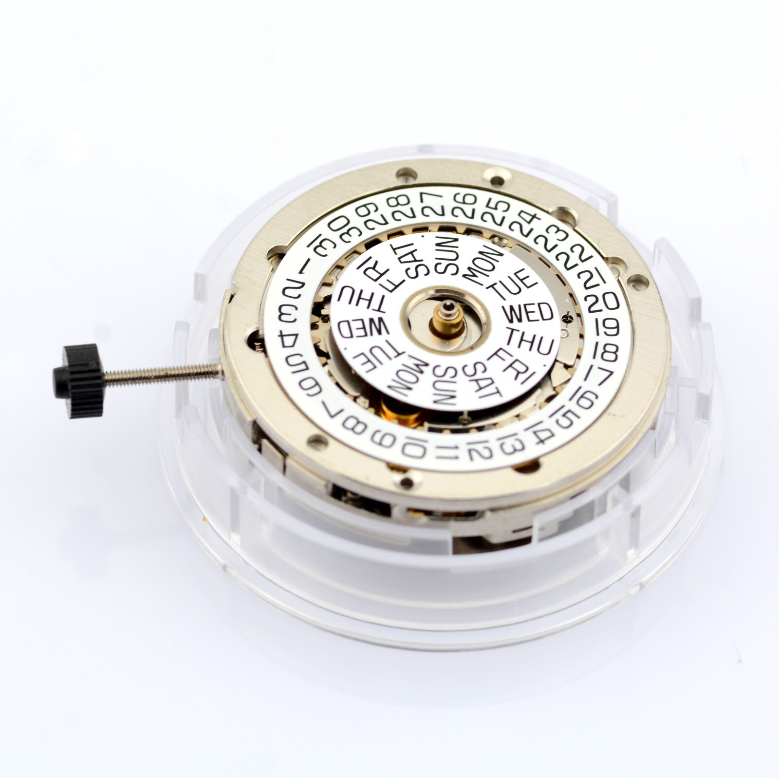 Swiss ETA VALJOUX 7750 25 Jewels Automatic Movement. White , English Day Date