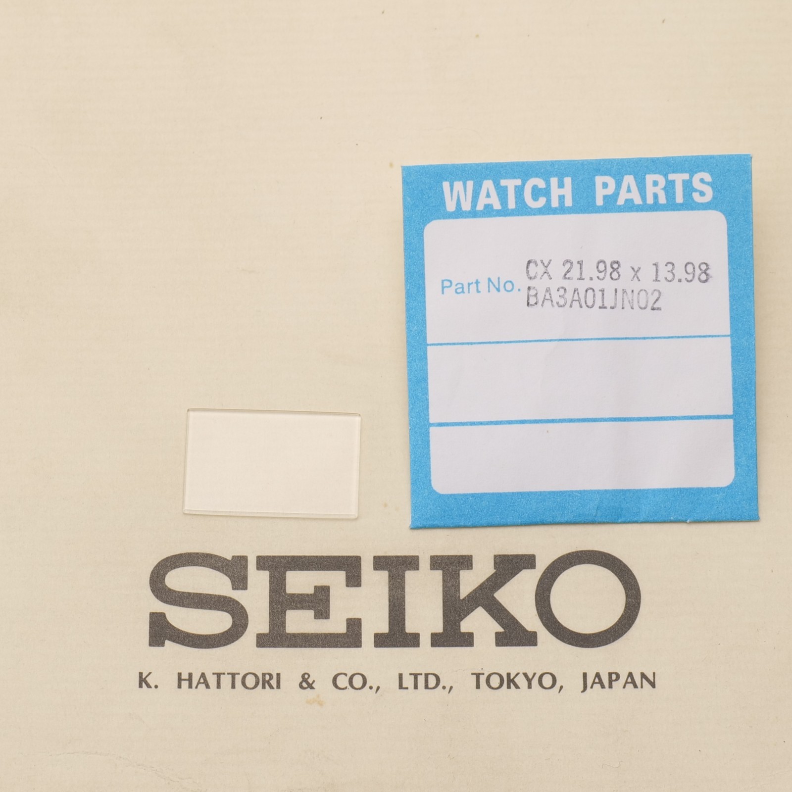 Seiko Watch Crystal Part BA3A01JN02 Watchmakers New Old Stock Brand New (SEK)