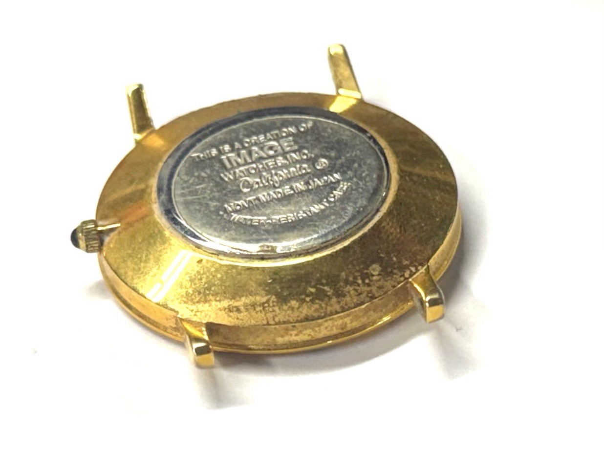 Vintage Image Watches California- Bob Grant Home Remodelers Gold Colored Watch