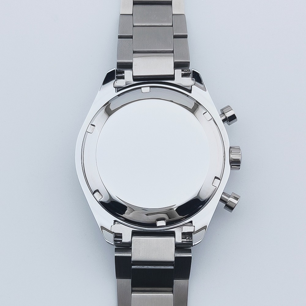 40mm Stainless Watch Case+Strap Mineral glass for VK63 Movement 33.5mm Dial