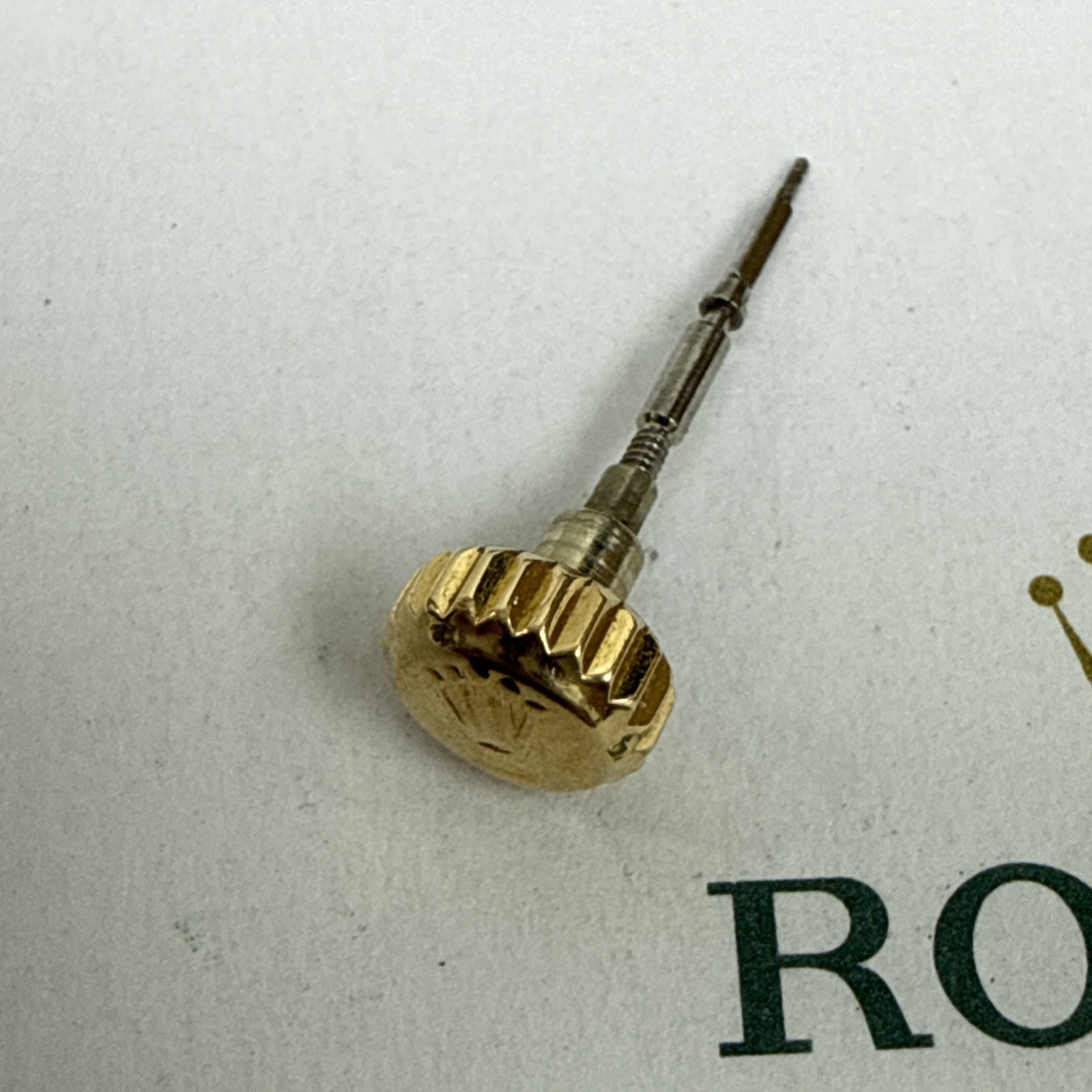 GENUINE Rolex 1555 1556 7869 Stem With Crown Perfect Working Condition