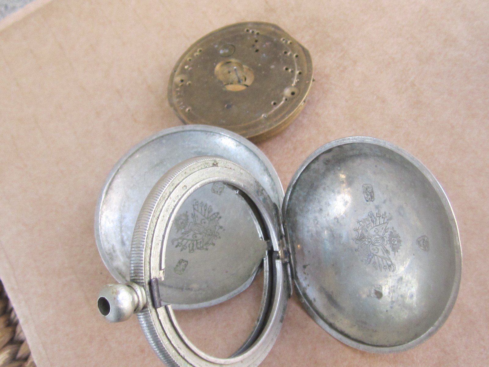 Antique Ottoman Empire lot of 2 Pocket Watch Movements 1850s – Parts / Restore