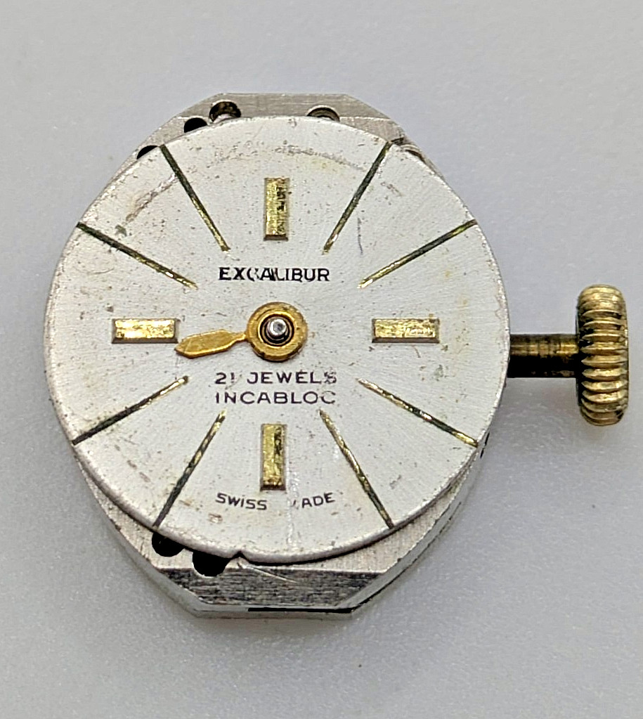 AS 1677 Excalibur Watch Movement 21J Incabloc Swiss 17.19mm Parts