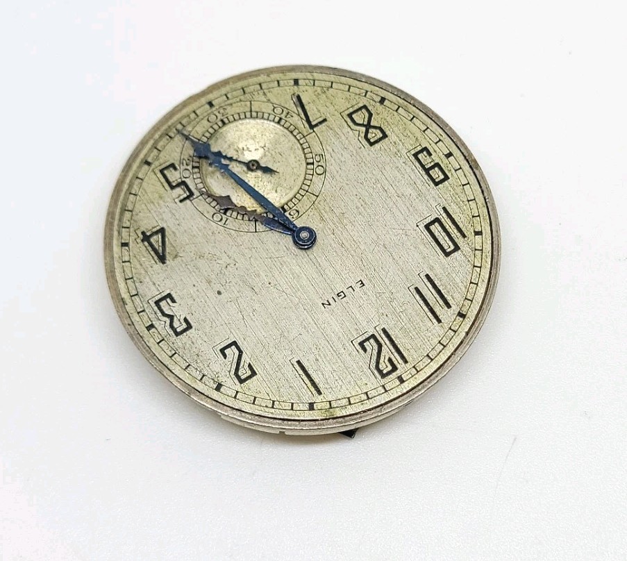 1925 Elgin Model 3 Grade 303 7J 12s Pocket Watch Movement For Repair