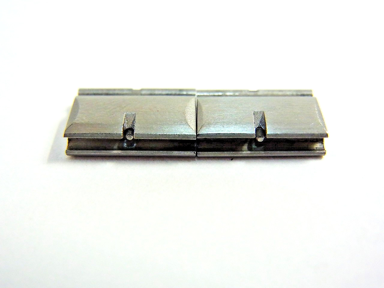Cartier Santos 10mm Genuine 18K Gold SS Link Push Pin Bracelet Parts 2pcs Set EX