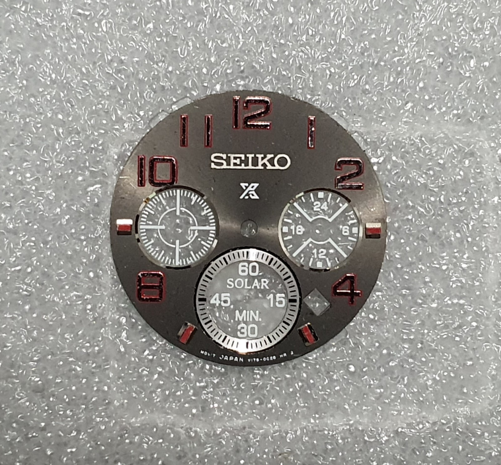 Seiko PROSPEX SOLAR Dial Part V175-0CL0 Genuine Seiko Dial Part