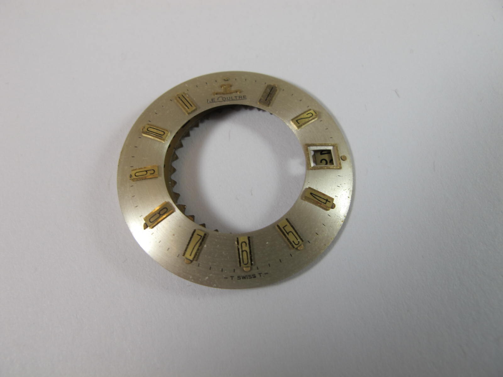 LECOULTRE MEMOVOX OLD STOCK CALIBER 911 WATCH DIAL + DATE WHEEL