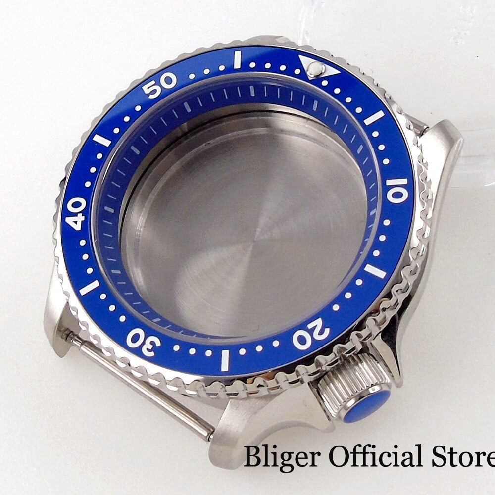 200M Waterproof 41mm Diver NH35 Watch Case Steel Strap Sapphire Glass 120 Clicks
