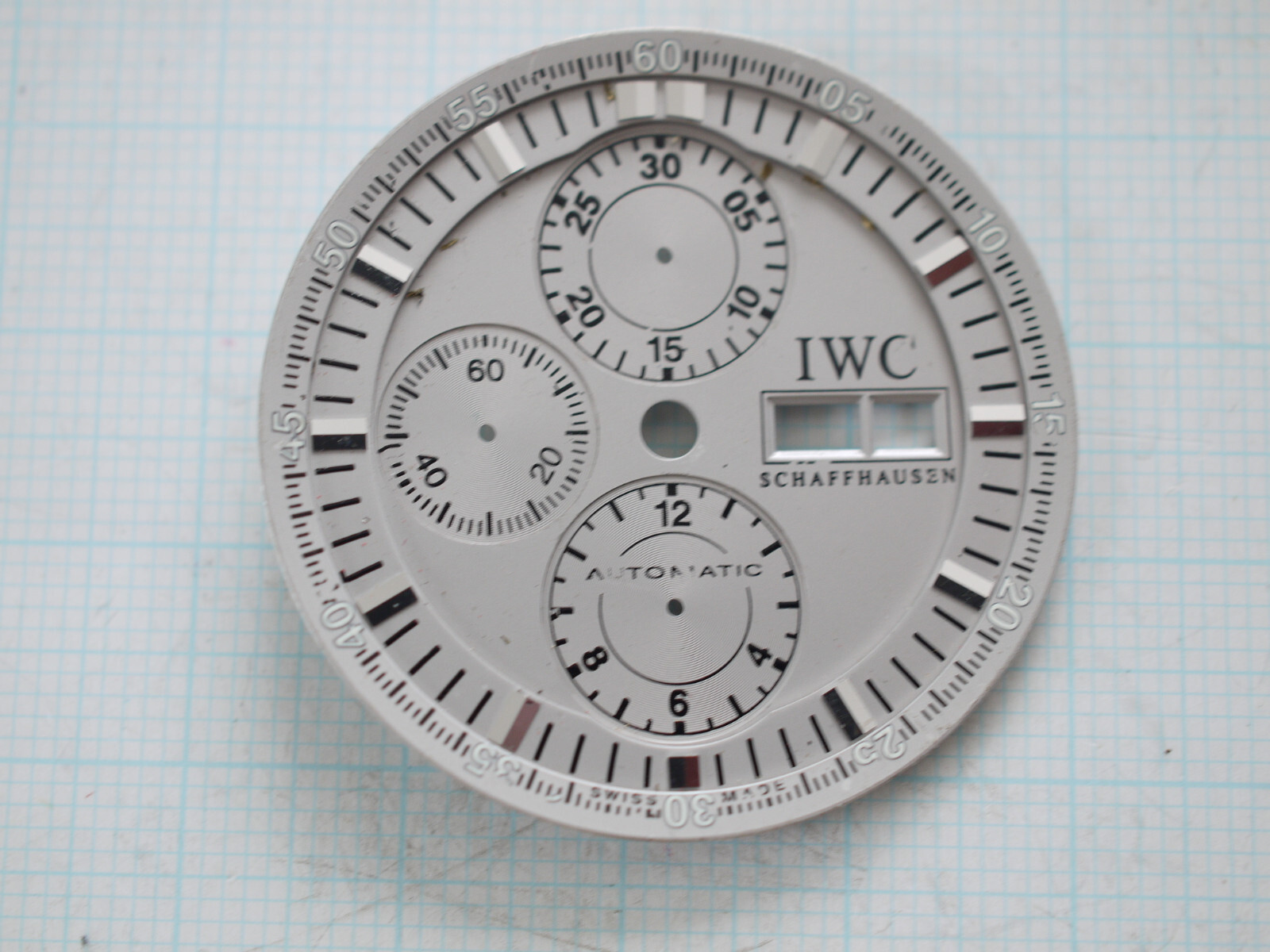 IWC Schaffhausen GST Chrono Split Second Iw3715 36.5mm Grey DIAL USED