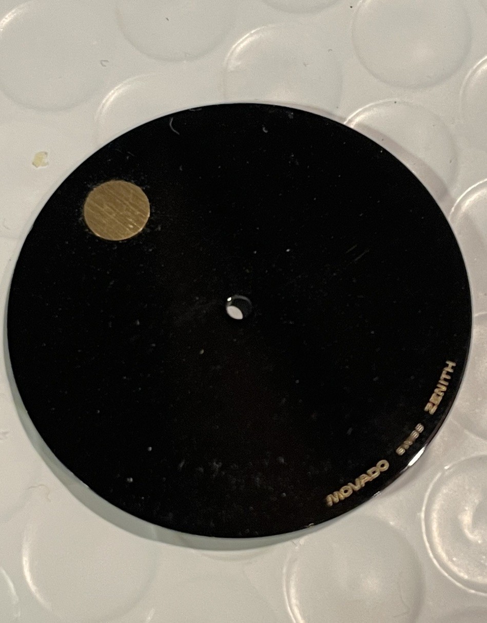 MOVADO – DIAL – SWISS MADE – BLACK – 29.5mm New Vintage Black Gold Dot