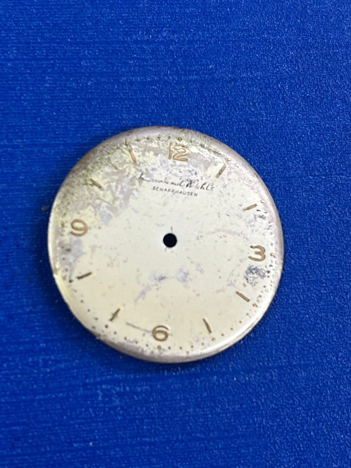Vintage IWC Schaffhausen Cal C 89 Part Dial gold
