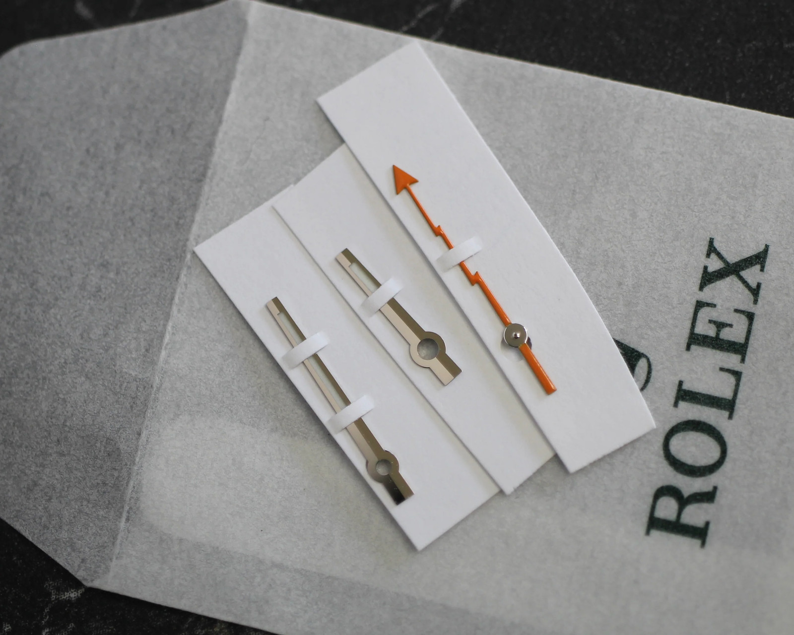 NEW Rolex 410-116400 Milgauss Lancet Set 116400GV Kit Luminova 3131