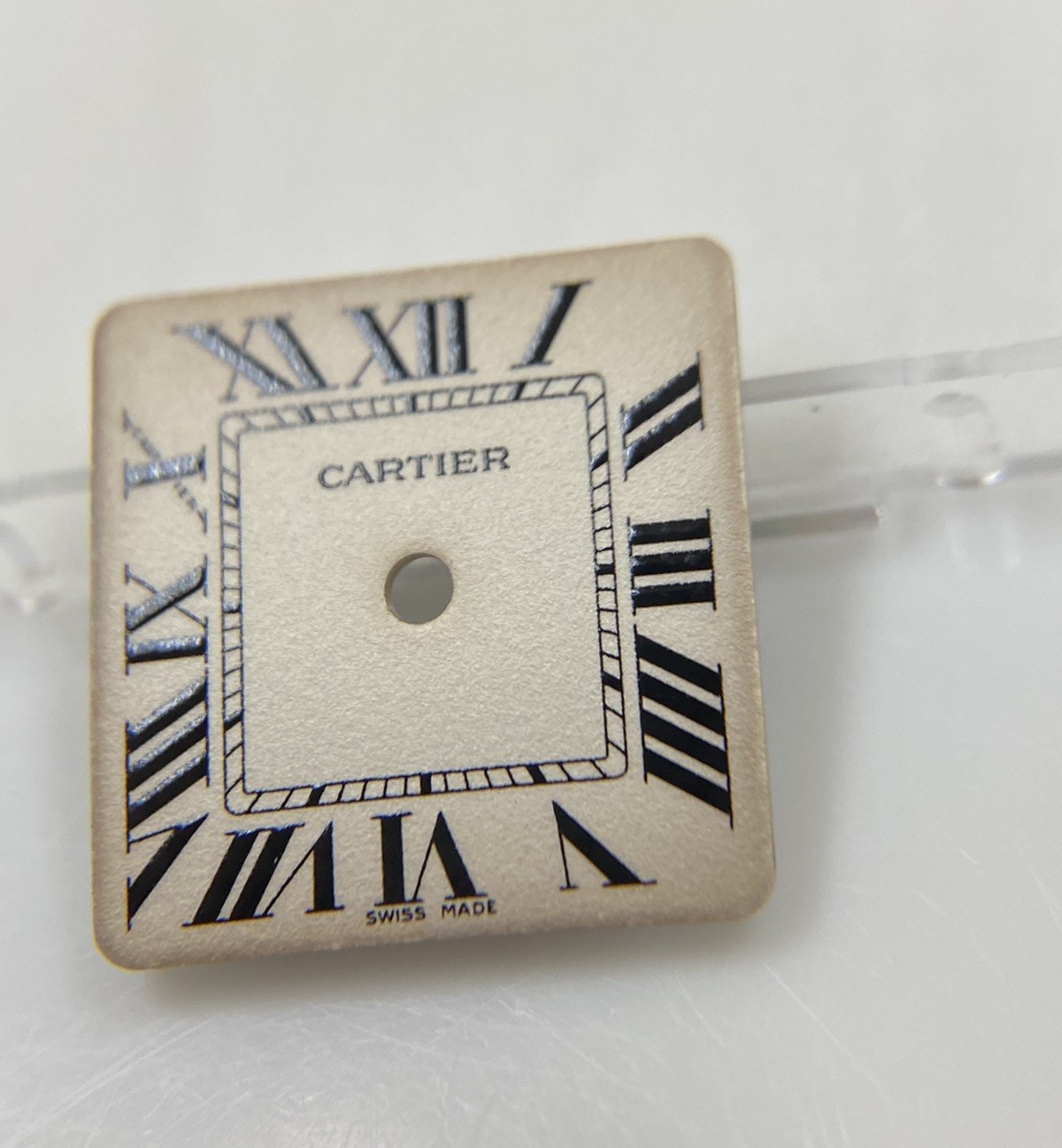Original Cartier Santos Galbée Cal 157 Ivory Roman Numeral Dial