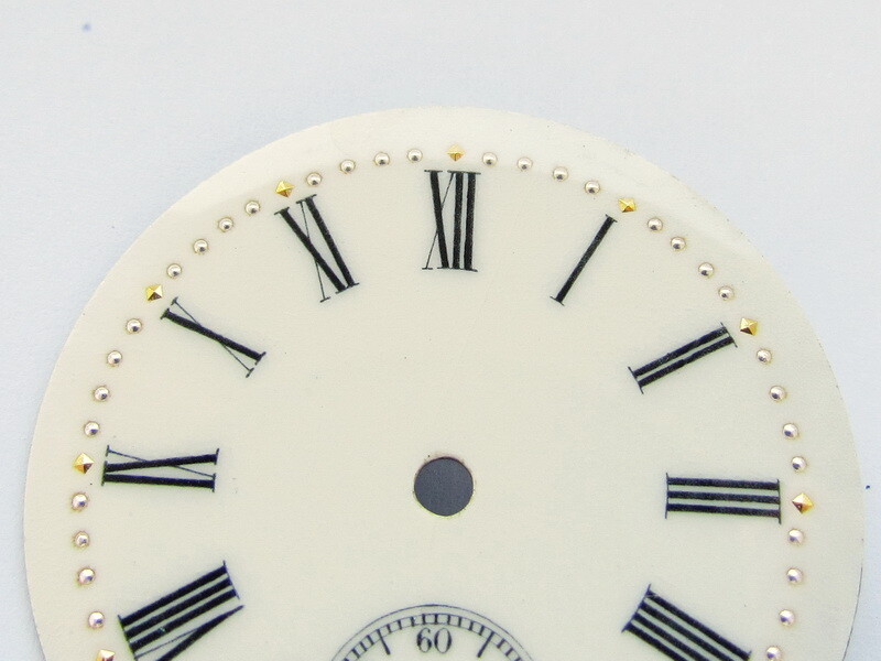 Unbranded Antique 1900s Swiss Original Art Deco Porcelain Dial Watch-face 38,8mm