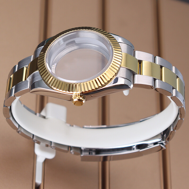 36mm/40mm Diver Swim Watch Case strap Convex convex groove bezel Sapphire Glass