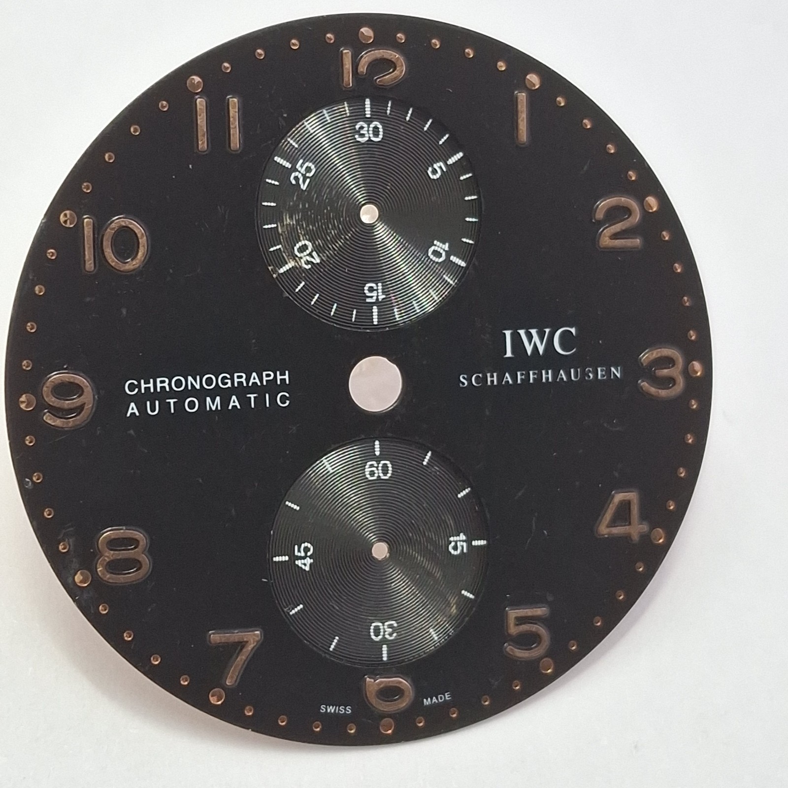 Defeat IWC International Watch Co 34.4 mm Dial Watch Parts Part Swiss Made #X7