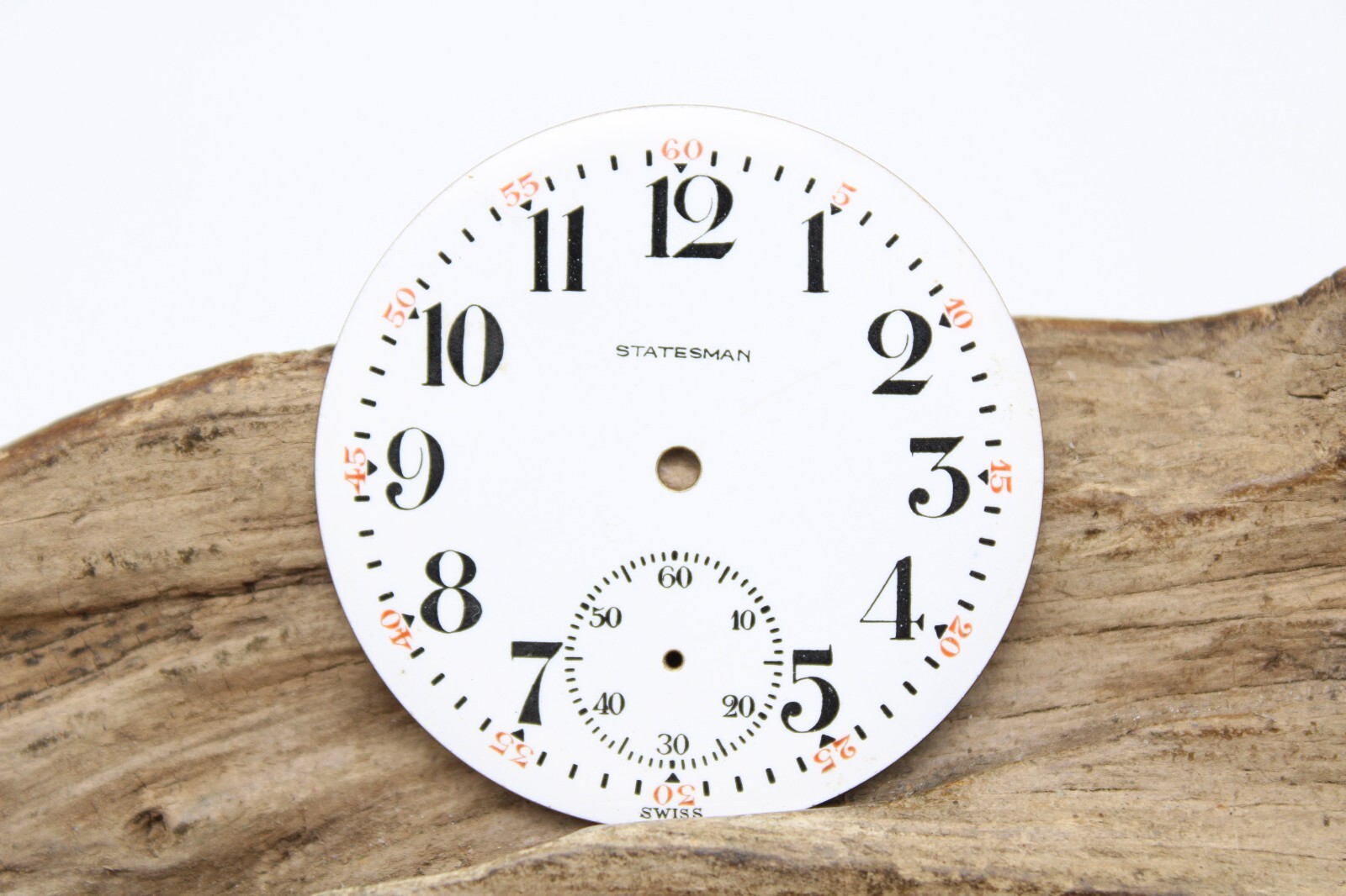 STATESMAN SWISS POCKET WATCH DIAL WITH BREGUET NUMERAL INDICES 42.7mm (RW)