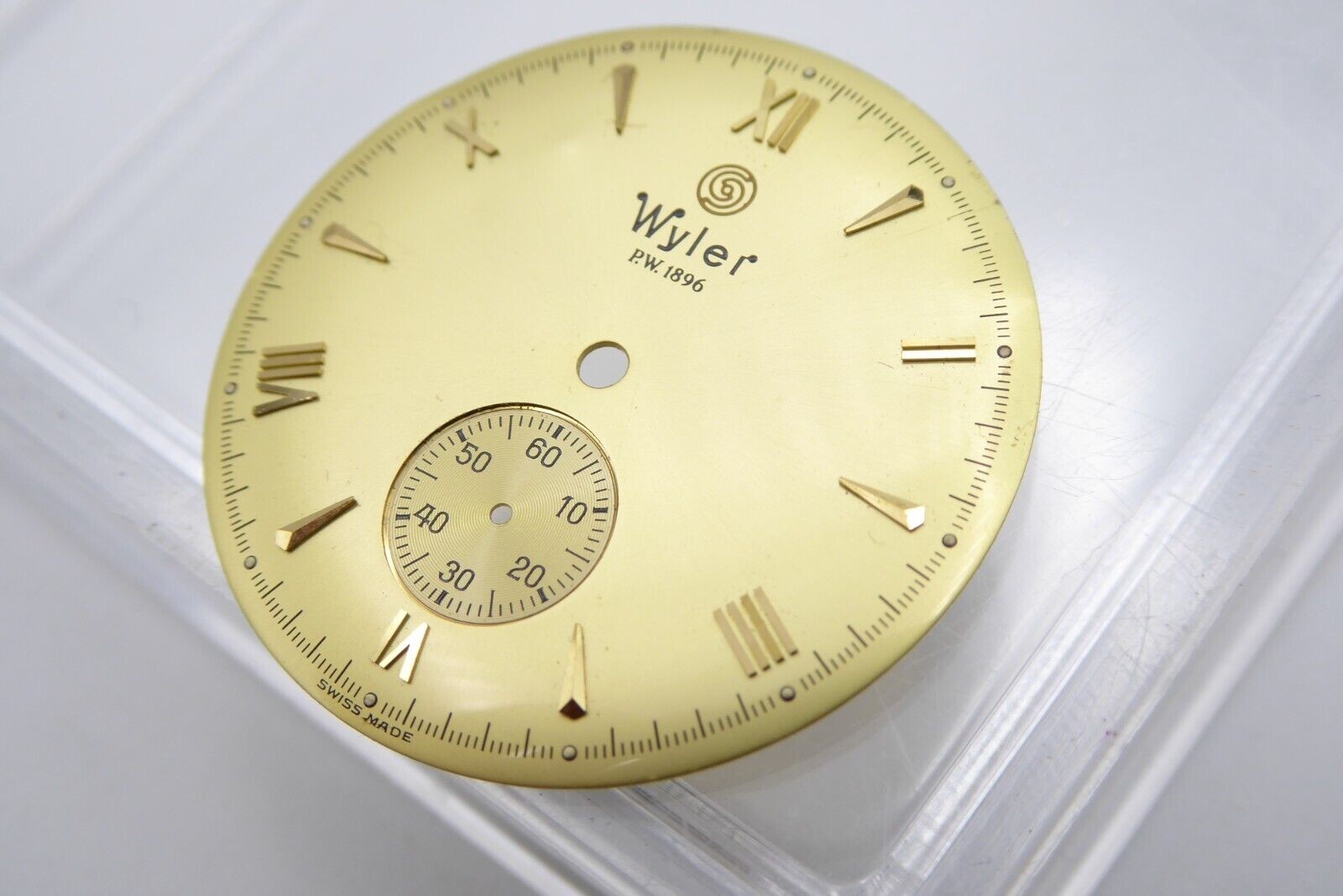Wyler PW 1896 Sub Second dial