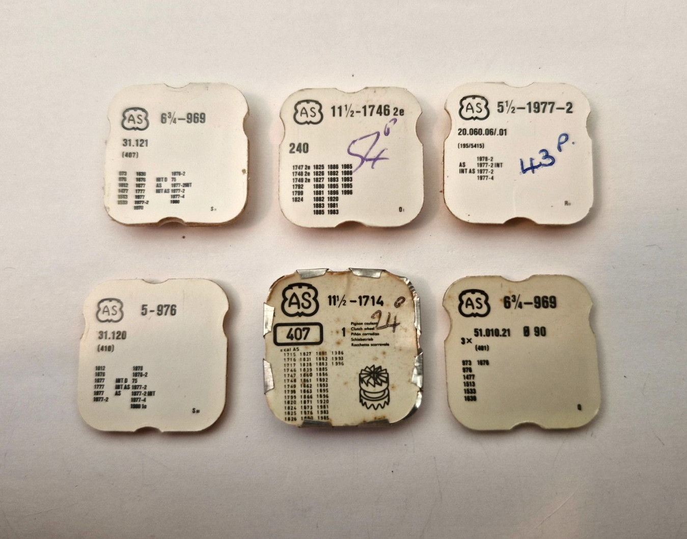 A Schild (AS) Watch Spares – See Menu For Availability – N.O.S In Blister Packs