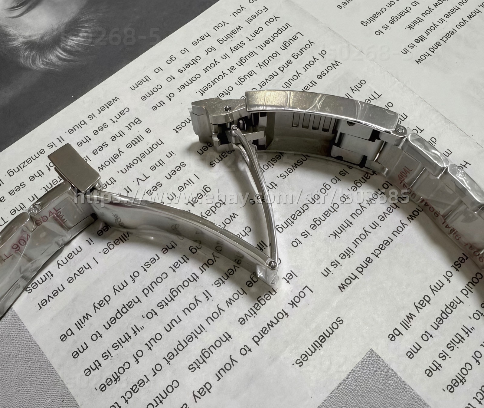 39mm Solid 316L Stainless Steel Watch Case + Glide Lock Bracelet for VK63