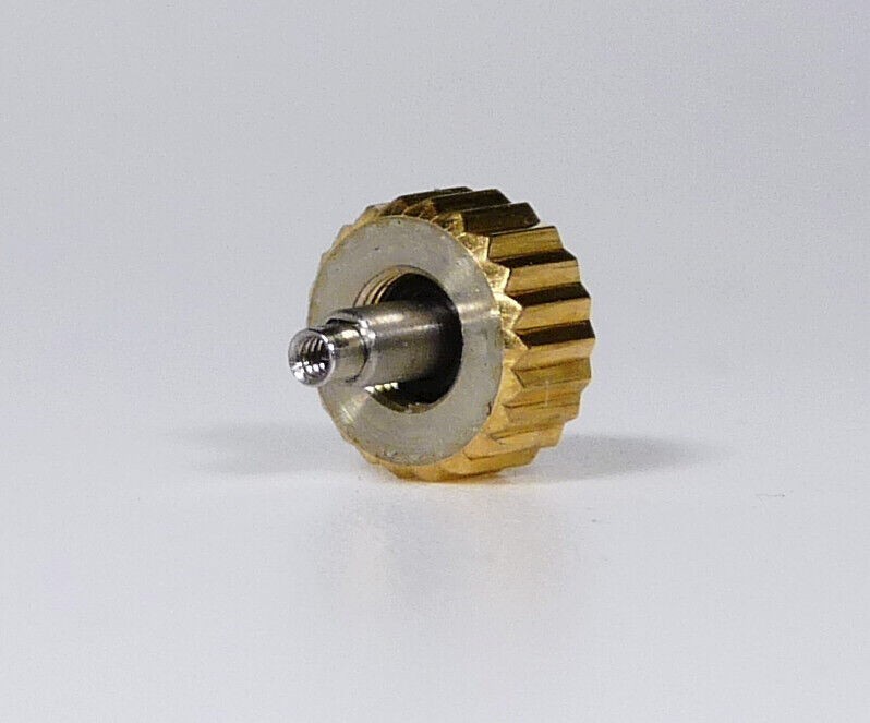 GIRARD-PERREGAUX. Yellow Gold Crown Screw Down Pusher. 6mm x 3.5mm New Old Stock
