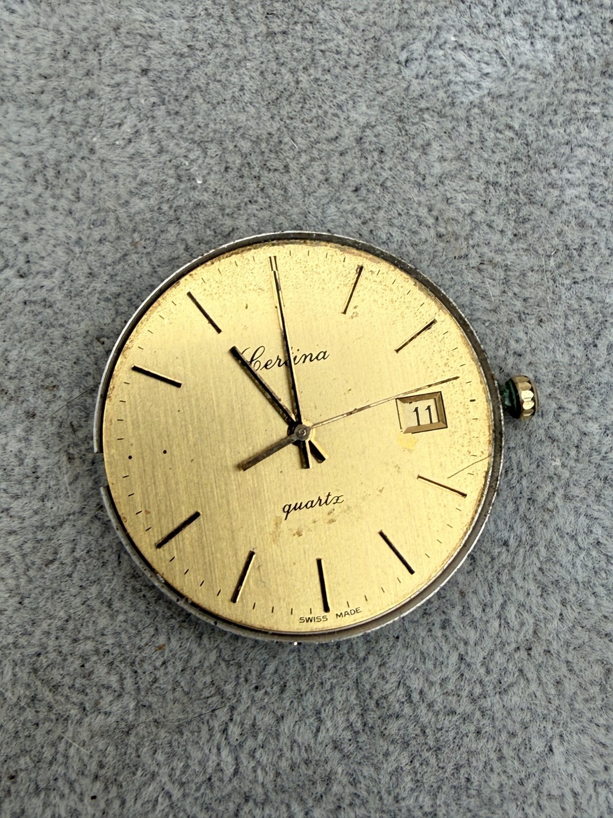Eterna Manual Wind Movement Caliber 952111 RUNNING needs battery jb2