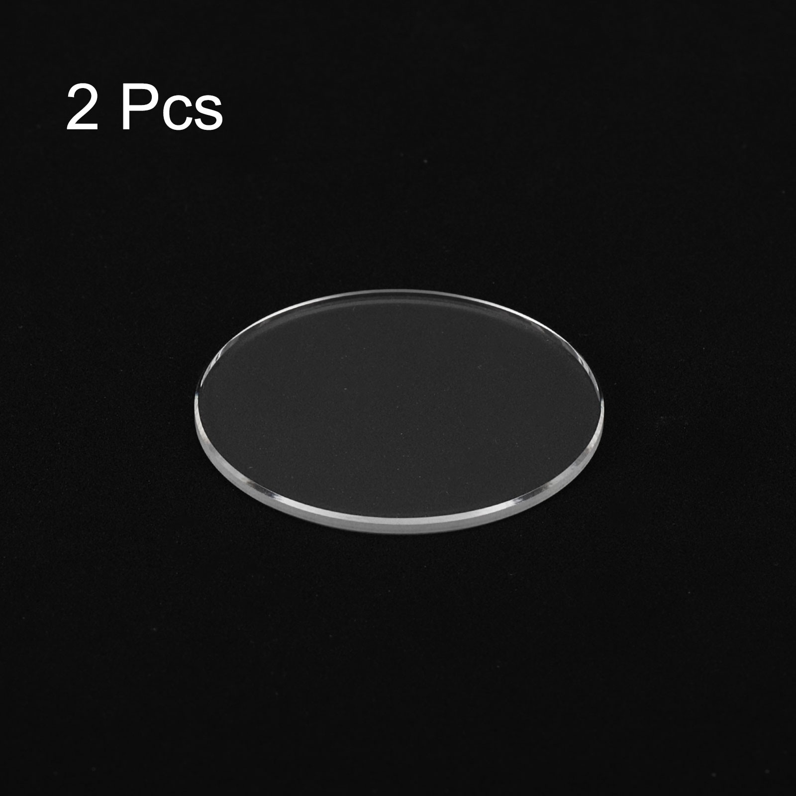 2pcs Watch Crystal Glass Lens 26mm x 1.0mm Beveled Edge Flat Glass Crystals Lens